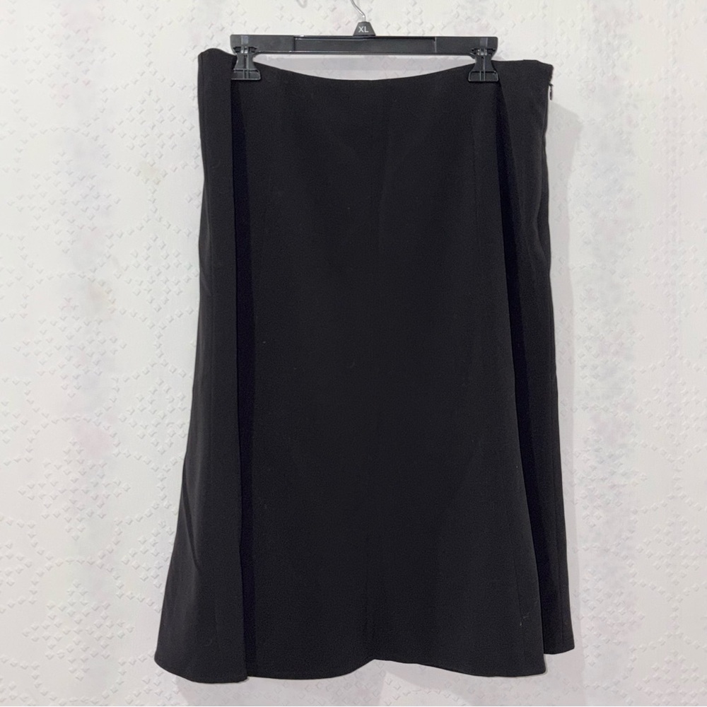 Judith Hart Collection Black A-Line Career Skirt Size 12 Stretch Lined